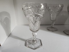 Set of 3 Indiana Glass Gaelic Water Goblets 6-3/4″ High x 3-1/4″ Wide