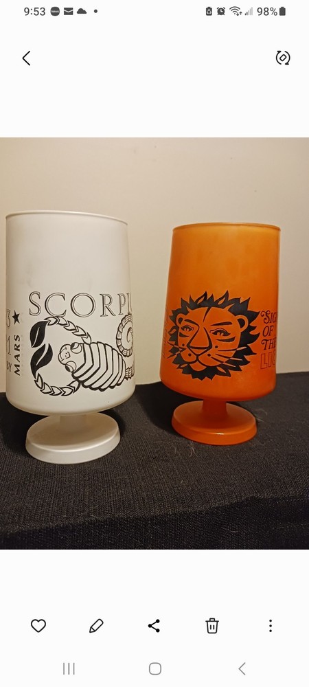 Tierra Zodiac Goblets, Complete Set , Matte finish Finish, Round Shape.