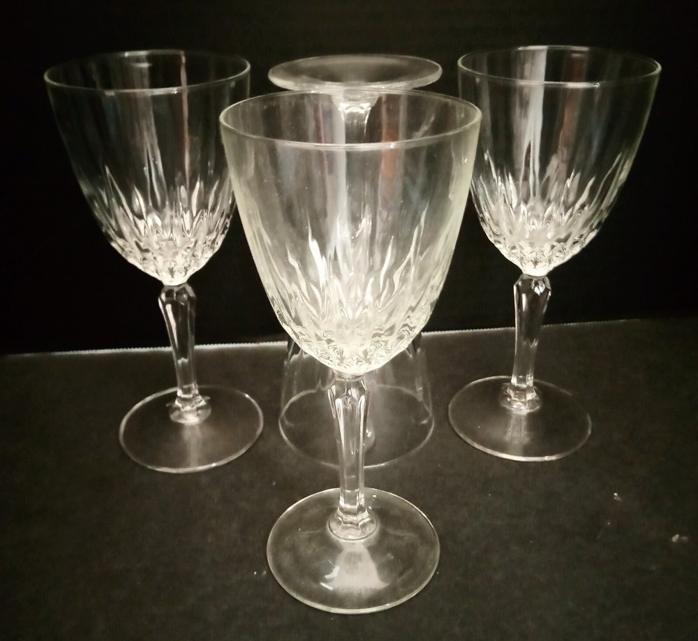 Set 4 or 8 Diamant Water Goblet 6 7/8″ Goblets Cristal D Arques Crystal 540