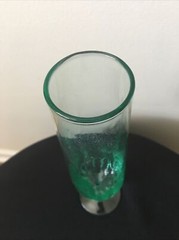 Soft Sea Green Recycled Glass Champagne Glasses, Set Of 5