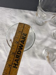 1 MCM Libbey Prancing Colts High Ball Glass 24K Gold Dancing Horses Unicorn EUC