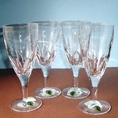 Waterford Abbington 4 PC. Iced Beverage Glass Set Irish Crystal 8.25″H New Boxed