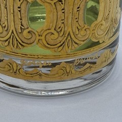 Georges Briard Baroque Lowballs Set Of 4 Drinking Glasses 22 Karat Gold