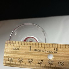 Petite Hand Blown Wine Glasses Clear With Red Infused Stem