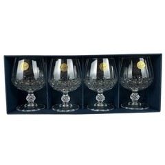 Cristal D’Arques-Durand Longchamp Brandy Snifters Set Of 4 Vintage discontinued