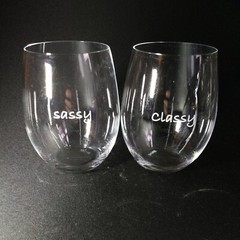 RIEDEL O SASSY & CLASSY STEMLESS WINE GLASSES, Lead Free Crystal, 4 3/4″, 2PCS