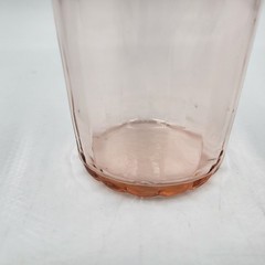 Vintage Pink Depression Glass 6 oz Mini Tumbler Cup, 3.5″ T X 2.25″ D