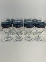 SET OF 8 Pfaltzgraff AMALFI CLASSIC 12 oz Glass Wine Goblets