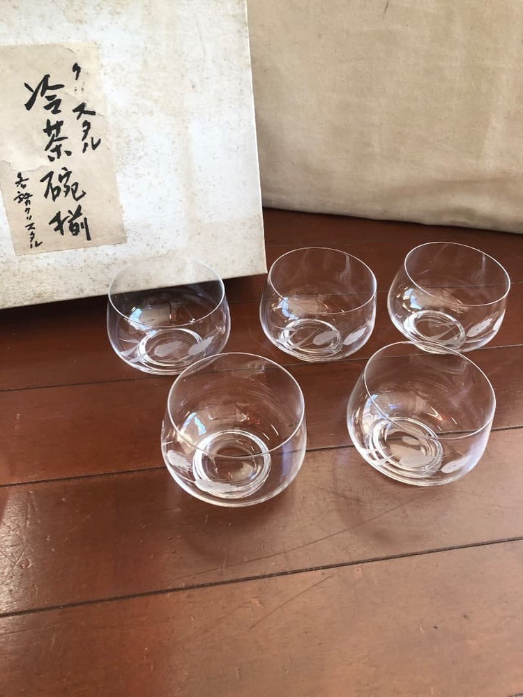 KAGAMI CRYSTAL Glass 5pcs set 6×8.5cm/2.36×3.34″ KAGAMI CRYSTAL KAGAMI CRYSTAL