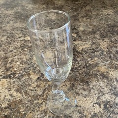 3 1970’s Libbey Brand Champagne Flutes Barware Z Stem – No Chips/Cracks VGC