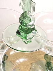 Cristal D’Arques Siesta Margarita Glasses Set 4 Cactus Stem Vintage Barware