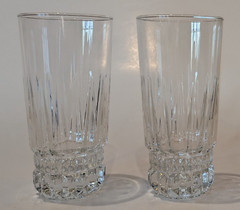 Cristal d’Arques, Barcelona Crystal Cut Glass, Hand Blown, 14 oz 6 3/8”T