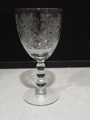 Duncan & Miller ROYAL LACE 6.5″ Etched Water Goblet Glass