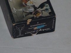 CRISTAL D’ ARQUES FRANCE (6) VERRES WASHINGTON 5 3/8″ SHERRY GLASSES BOX UNUSED