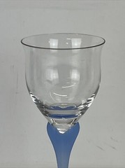 MIKASA Crystal SEA MIST SAPPHIRE Frosted Blue 9.5” Replacement Water Goblet