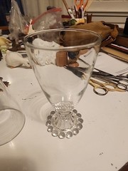 Vintage Anchor Hocking Berwick Boopie Clear Glass Water Goblet Set Of 2