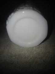 1 Milk Glass TUMBLERS White GOLDEN COLONY Harvest Grape INDIANA 5 3/4″ Vintage