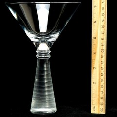 Z Gallerie Cocktail Glass Textured Frosted Stem Wine 8 Ounce Martini