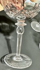 VTG Rogaska Galliano Crystal 7 1/8″ Champagne Tall Sherbet Glass Hand Blow 5 Pcs