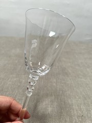Vintage Mikasa Sonnet Wine Glass 90s Crystal Optic Stemware Discontinued
