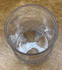 EAPG Ripley Wyandotte Button Band Leaves Berries Engraved Glass Tumbler 4″