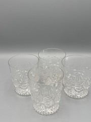 4 Reproduction EAPG Metropolitan Museum Of Art Pilgrim Adams Highball Glasses