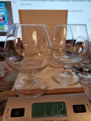 Brandy Glasses Vertical Cut 5 1/4” Set Of 5 Unknown Brand