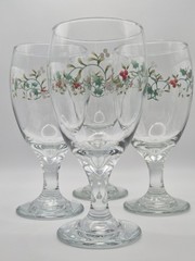 🔥4 pc Pfaltzgraff WINTERBERRY Christmas Iced Tea Beverage Glassware 16 oz w/box
