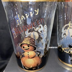 william sonoma vintage haloween tumblers With Box