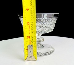 Libbey Rock Sharpe Crystal #1002 Shannon Pattern 3pc 3 1/2″ Low Sherbets 1942-