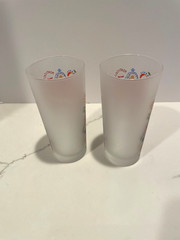 Cat Studio Virginia Frosted Glass Tumblers set of 2