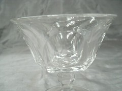 Vtg Heisey COLONIAL PANEL Set of 11-3-5/8″ Dessert Sherbet Flared Bowl Stem 359