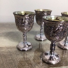 Vintage Cordial / Brandy Goblets -3.5″ Tall-2″ Diameter – Set of 4