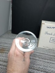 Vtg W.M. Dalton 24% French Lead Crystal Unit No.1 Goblets Made France In Box