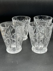 Lenox SHOOTING STAR Set Of 4 Double Old Fashioned Glasses NEW
