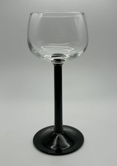 Luminarc Domino Signature Black Rhine Wine Glass Elegant Cristal France