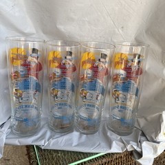 Jim Beam Drinking Glass Horse Racing Stakes Spiral 1988 Festival Lot Of 4 Box21