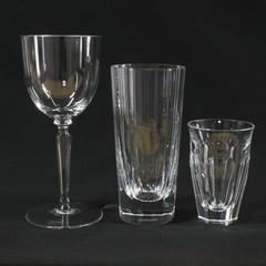Excellent Condition Moser Bohemian Crystal Wine, Tumbler & Shot Glass 3‑Piece