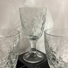Princess House Fantasia 6.75” Water Wine Goblet – Set of 3
