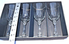 Toscany Classic Set of 4 Brighton Water Goblets 24% Full Lead Crystal 10oz