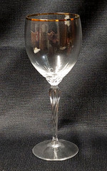 2 LENOX MONROE Gold Trim Wine/Brandy Goblets 7.5″ Tall Crystal Stems 10 Availble