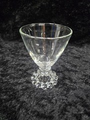 Vintage Anchor Hocking  Boopie Hobnail Clear 4″ Tall Juice Glass**82-23.1