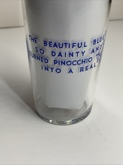 Libbeys Vintage Glasses Blue Fairy Cleo Lampwick Excellent Condition Set of 3