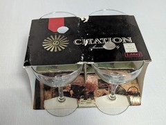 Libbey Glass «Citation» 6.5 oz MCM dessert/champagne glasses vintage 4-pack