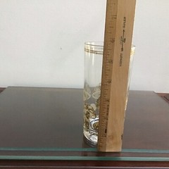 Vintage Culver MCM Highball Barware Magic Mushrooms Hollywood Regency 22k Gold