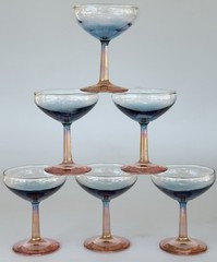 Margot Coupe Champagne Glasses House Of Margot Blair’s Set Of (6)