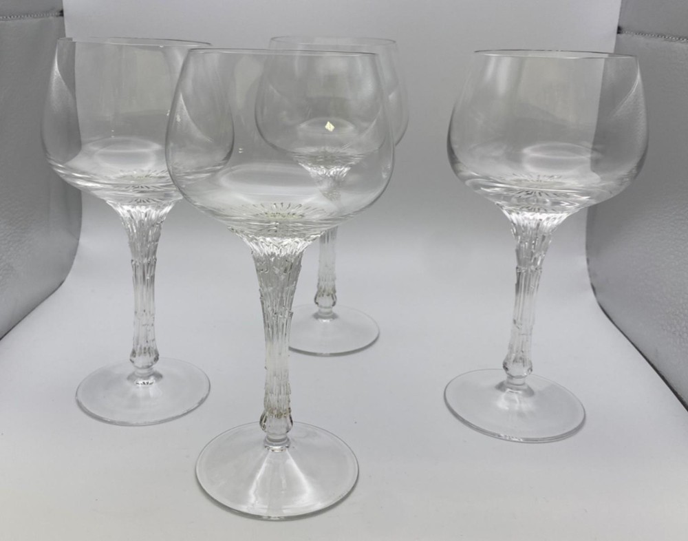 Set of 4 Rosenthal Crystal SPLIT Wine Glasses 7 1/4″