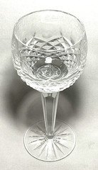 WATERFORD ~ Elegant Cut Crystal 6 oz. HOCK WINE GLASS (Kenmare) ~ Ireland
