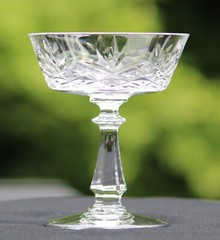 Val St Lambert Crystal, Rochelle Champagne / Sherbet, 4.5″ Excellent, Retired