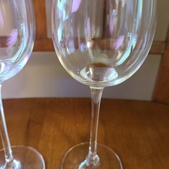 Wine Crystal Glass PAIR Studio Line by ROSENTHAL Center Stem Dome Thin Elegant